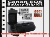 Professional Vertical Battery Grip With Shutter Release for Canon EOS T1I XSI Replacement BG-E5