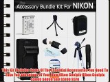 Accessory Bundle Kit For Nikon Coolpix S3000 S4000 S80 S5100 S570 Digital Camera Includes Extended