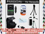 Must Have Accessories Kit For Panasonic Lumix DMC-LZ20 DMC-LZ20K DMC-LZ20R DMC-LZ30 DMC-LZ30K