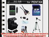 32GB Accessories Kit For Pentax X-5 Digital Camera Includes 32GB High Speed SD Memory card