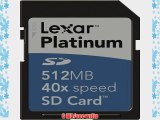 Lexar SD512-40-231 512MB Platinum Secure Digital