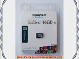 KINGMAX 16GB Ultra High Speed microSDHC microsd SDHC Class 6 Flash Memory Card 16 GB KM16GMCSDHC6