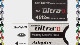 SanDisk 512MB Ultra II Memory Stick Pro Duo Card with Adapter