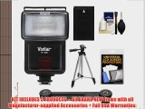 Vivitar SF-4000 Auto Bounce Zoom Slave Flash with Bracket   EN-EL20 Battery   Tripod   Cleaning