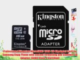 Professional Kingston MicroSDHC 16GB (16 Gigabyte) Card for Samsung Repp Phone with custom