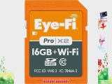 Eye-Fi 16GB Pro X2 SDHC Class 10 Wireless Flash Memory Card (EYE-FI-16PCX)