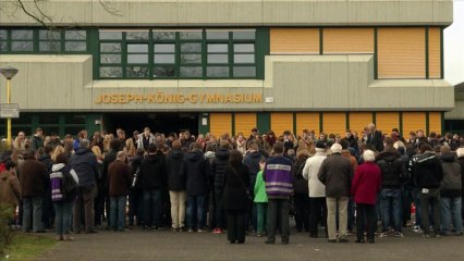 Minute de silence au lycée allemand décimé par la catastrophe de Germanwings