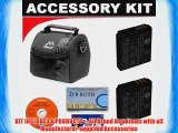 Deluxe DB ROTH Accessory Kit With Digital Camera Case   Two(2) Spare NB-1L Batteries For The