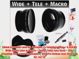58mm Essential Lens Kit Includes 2x Telephoto Lens   0.45x HD Wide Angle Lens w/Macro   Flower