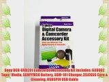 Sony DCR-DVD201 Camcorder Accessory Kit includes: 638002 Tape/ Media SDNPFM50 Battery SDM-101
