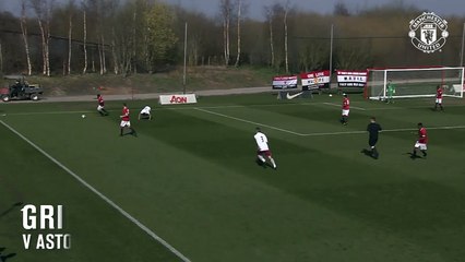 Manchester United youngster Callum Gribbin has some serious dribbling skills