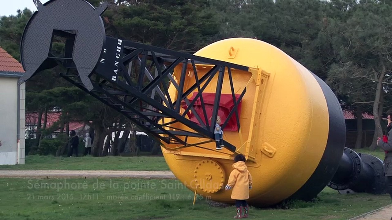 Grande marée de mars 2015, submersion jetée pointe Saint-Gildas, Préfailles,  France