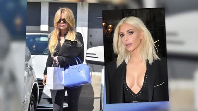 Khloé Kardashian Follows Big Sister Kim Into The Blonde Bombshell Club