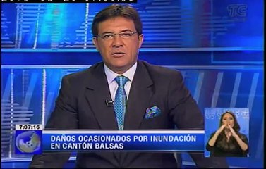 70 casas afectadas dejó el aluvión en el cantón Balsas