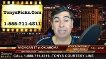 Oklahoma Sooners vs. Michigan St Spartans Free Pick Prediction NCAA Tournament College Basketball Odds Preview 3-27-2015
