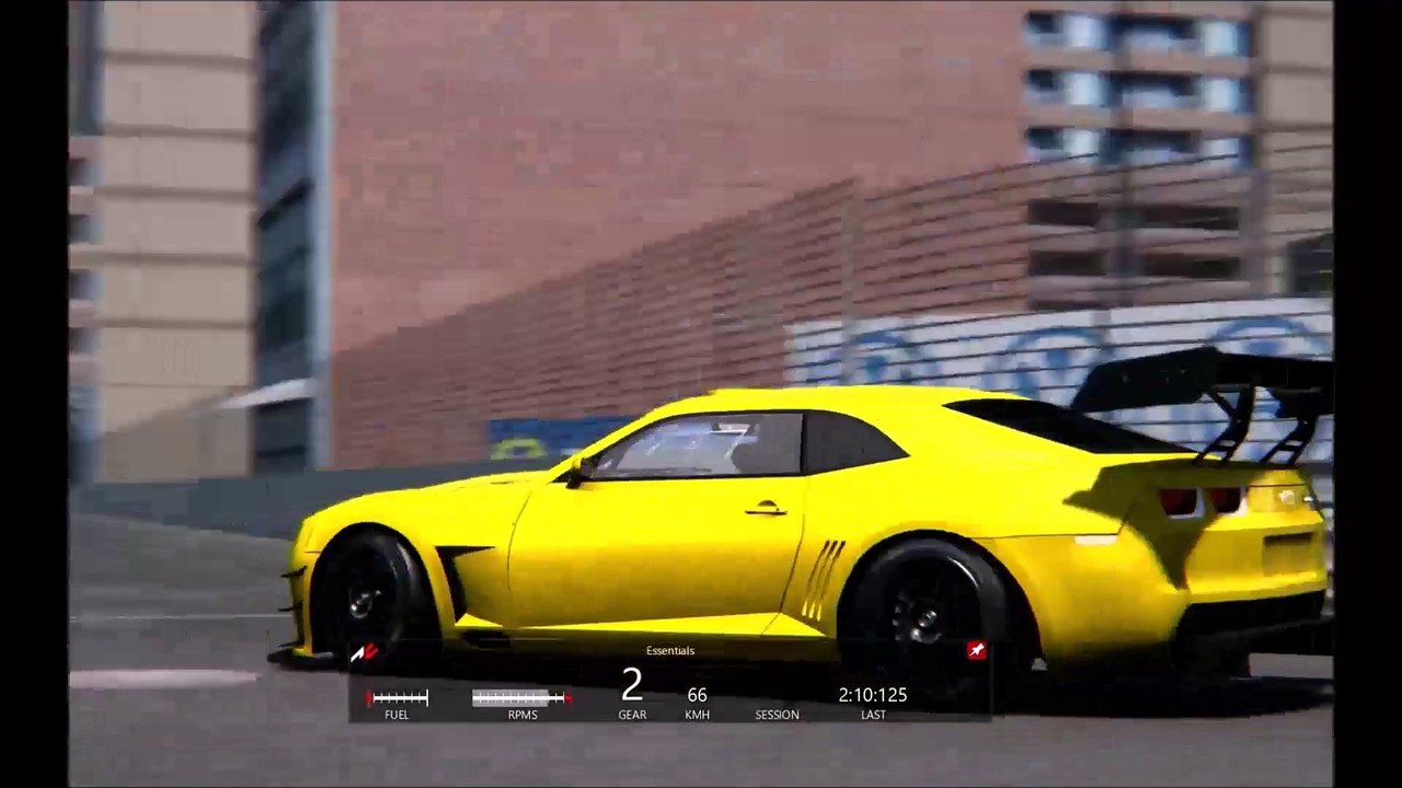 SaReNi CAMARO GT Race Car, Detroit Street Circuit, Replay, Assetto Corsa