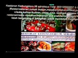 Restoran/resto/rumah makan/seafood/chinese food  Kedungdoro 95, surabaya Telp: 085100989937 & 031-5313118