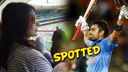 Anushka Sharma SPOTTED At IND Vs AUS Semi Final | ICC World Cup 2015