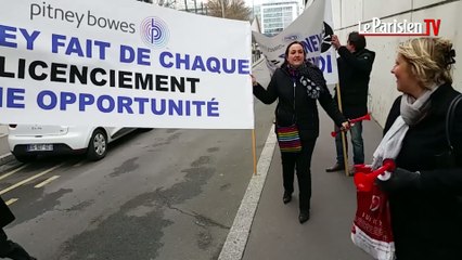Saint-Denis : Pitney Bowes  licencie malgré les profits, les salariés en colère