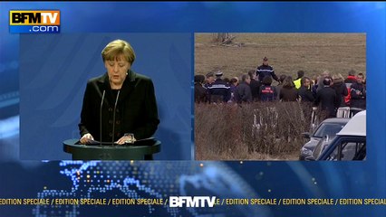 Crash A320: "C'est un crime", selon Angela Merkel
