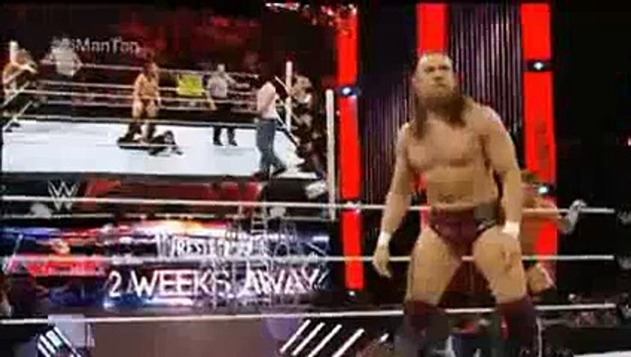 wwe raw  daniel bryan,dolph ziggler,dean ambrose vs luke harper, Badnews,Stardust  16 march 2015 full show part 7_9