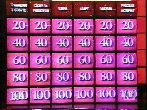 staroetv.su / Своя игра (НТВ, 25.01.1998) Сергей Сумленный - Павел Шевцов - Майя Шейкина