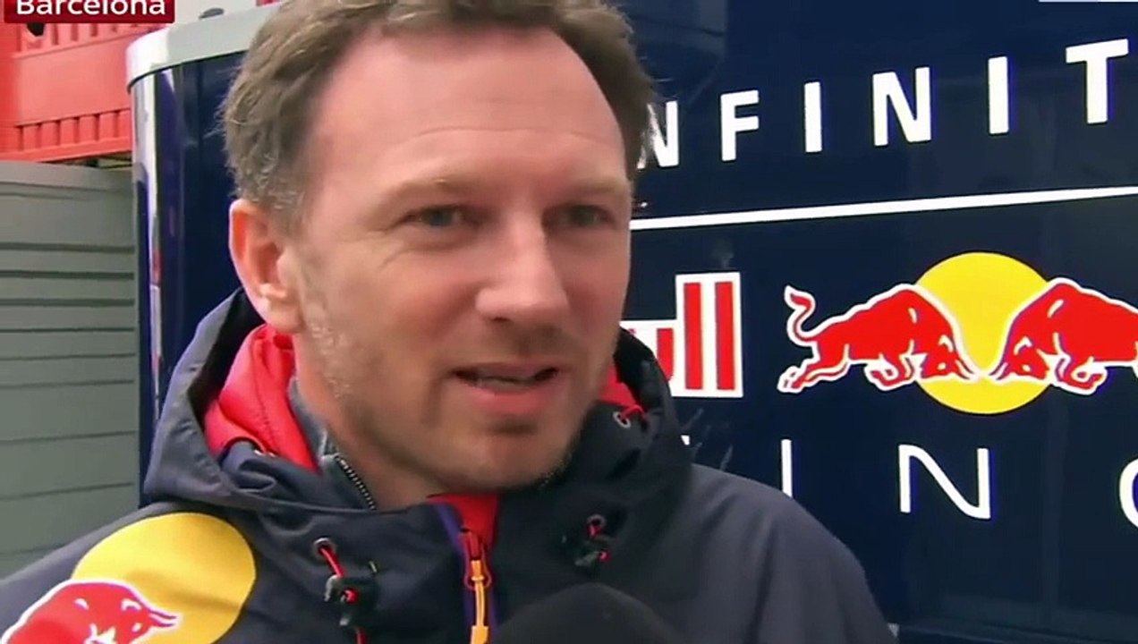 Entrevista a Christian Horner en los test de Barcelona 2015