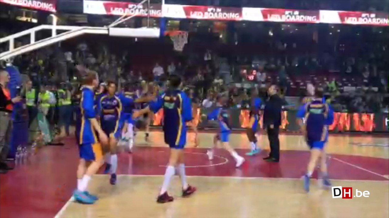 Castors Braine à l'échauffement