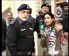 shazia khan anchor from apc schooll peshawar With IG KPK