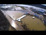 Aerial Footage Shows Flooded Ohio Amusement Park