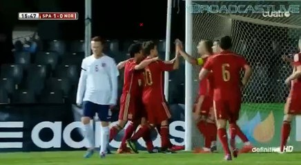 Munir El Haddadi Goal - Spain U21 vs Norway U21 1-0 (Friendly Match) 2015 HD