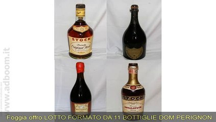 Download Video: FOGGIA, SAN SEVERO   LOTTO FORMATO DA 11 BOTTIGLIE, DOM PERIGNON, STOCK, CHA EURO 690