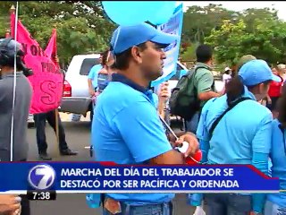 Marcha del Día del Trabajador se caracterizó por ser pacífica y ordenada