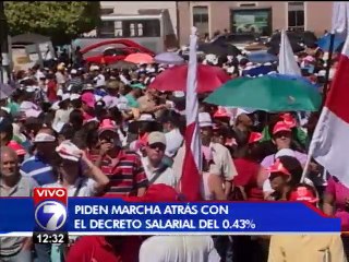 Manifestación tomó Avenida Segunda tras nutrirse a partir de media mañana