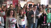 [Ecole en choeur]Académie de Besançon-Collège Jacques Prévost à Pesmes, Cerisier rose et pommier blanc