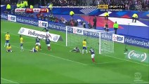 But de Raphael  Varane - France VS Brésil (26-03-2015)
