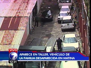 Autoridades encuentran automóvil de familia desaparecida en Limón