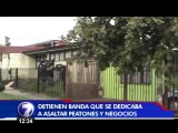 Detienen banda sospechosa de asaltos a peatones y negocios