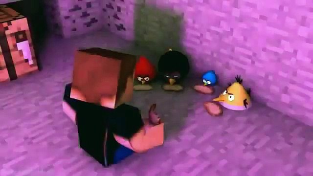 Майнкрафт анимация ( злые птицы)