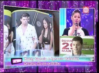 Ignacio Baladán sobre Katy García: "Vamos a seguir saliendo"