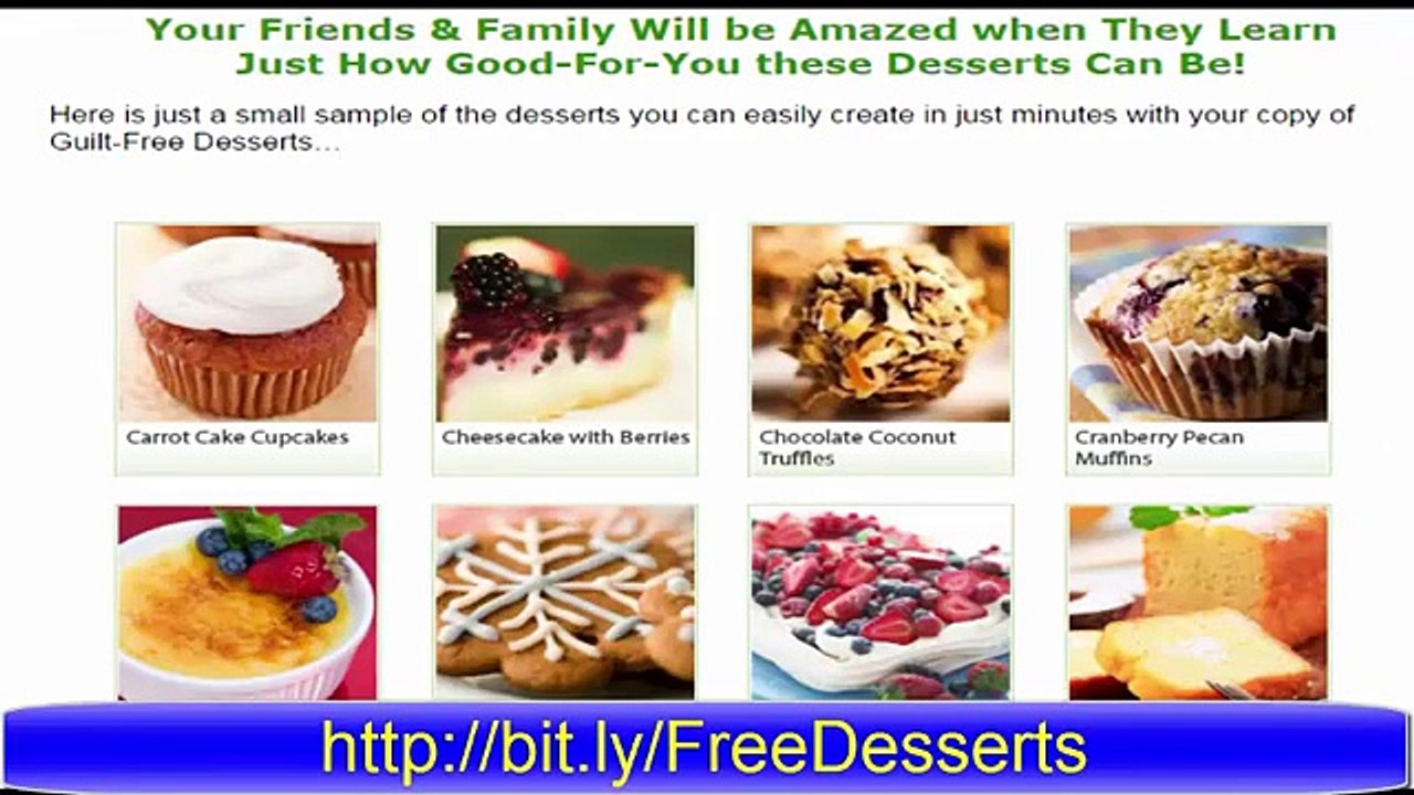 guilt free desserts cookbookand  diabetic friendly desserts recipes 2015