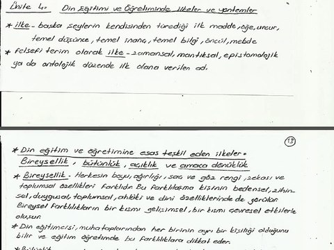 İLH2010 04.Ünite ErolBalcı -DİN EĞİTİMİ VE DİN HİZMETLERİNDE REHBERLİK Ders Özeti Din Eğitimi ve Öğretiminde İlkeler ve Yöntemler