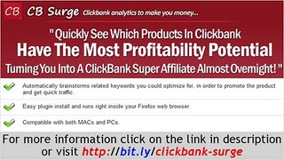 CB Surge - ClickBank.com analytics to make you money