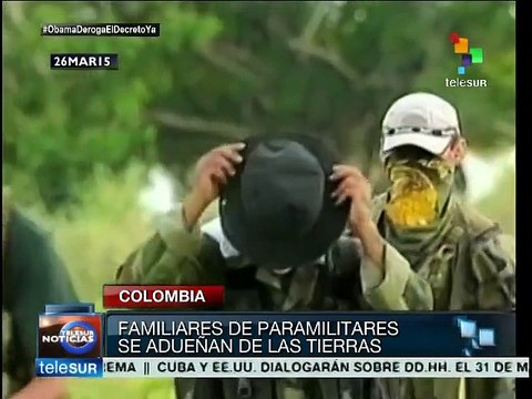 Colombia: paramilitares impiden a víctimas regresar a sus tierras