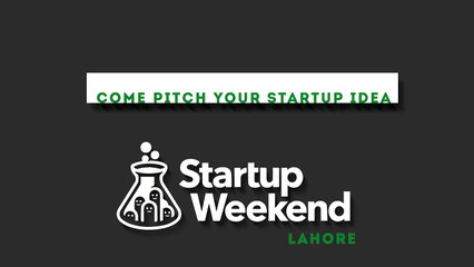 Promo: Startup Weekend Lahore