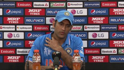 2015 WC IND vs AUS Dhoni on losing semi final vs Australia