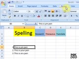 Lesson # 81 The Spelling (Microsoft Office Excel 2007_ 2010 Tutorial)