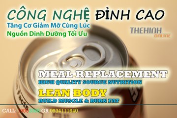 Thực phẩm bổ sung Tăng Cơ giảm mỡ, Leanbody, Meal Replacement, protein dạng nước