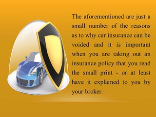 Mistakes That Can Void Insurance