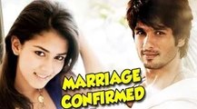 Shahid Kapoor CONFIRMS MARRIAGE to Mira Rajput
